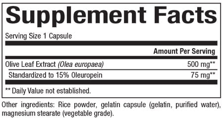 HerbalFactors® Olive Leaf 500 mg