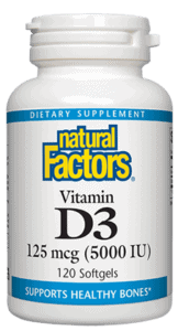 Vitamin D3 125 mcg 5000 IU