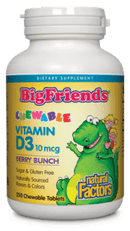 Big Friends® Chewable Vitamin D3 400 IU (10mcg)