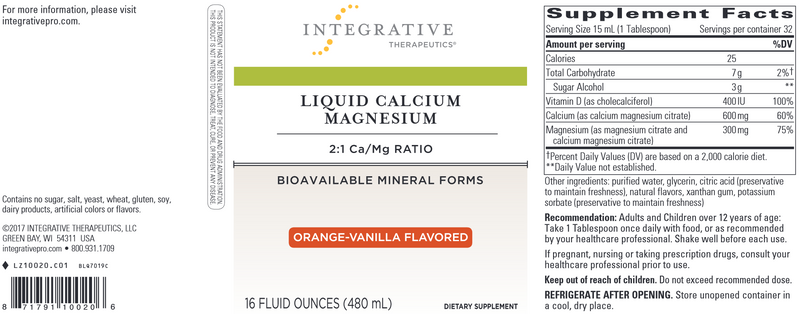 Liquid Calcium Magnesium (2:1)