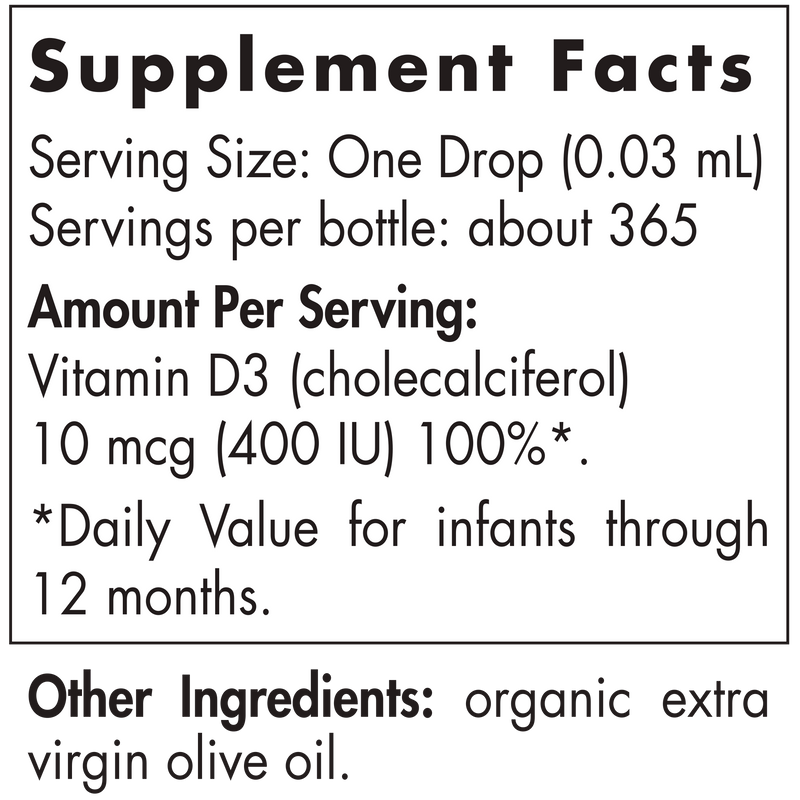 Baby's Vitamin D3 Drops 400 IU